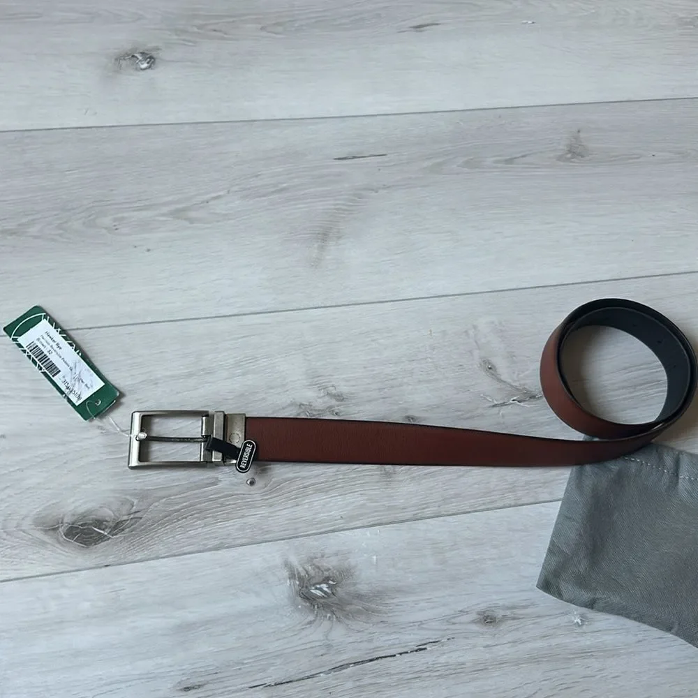 Hawker Rye Harrison Reversible Pebble Leather Belt Brown Size‎ 32 Stitch Fix NWT